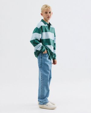 Sweats - Polo rugby &agrave; rayures