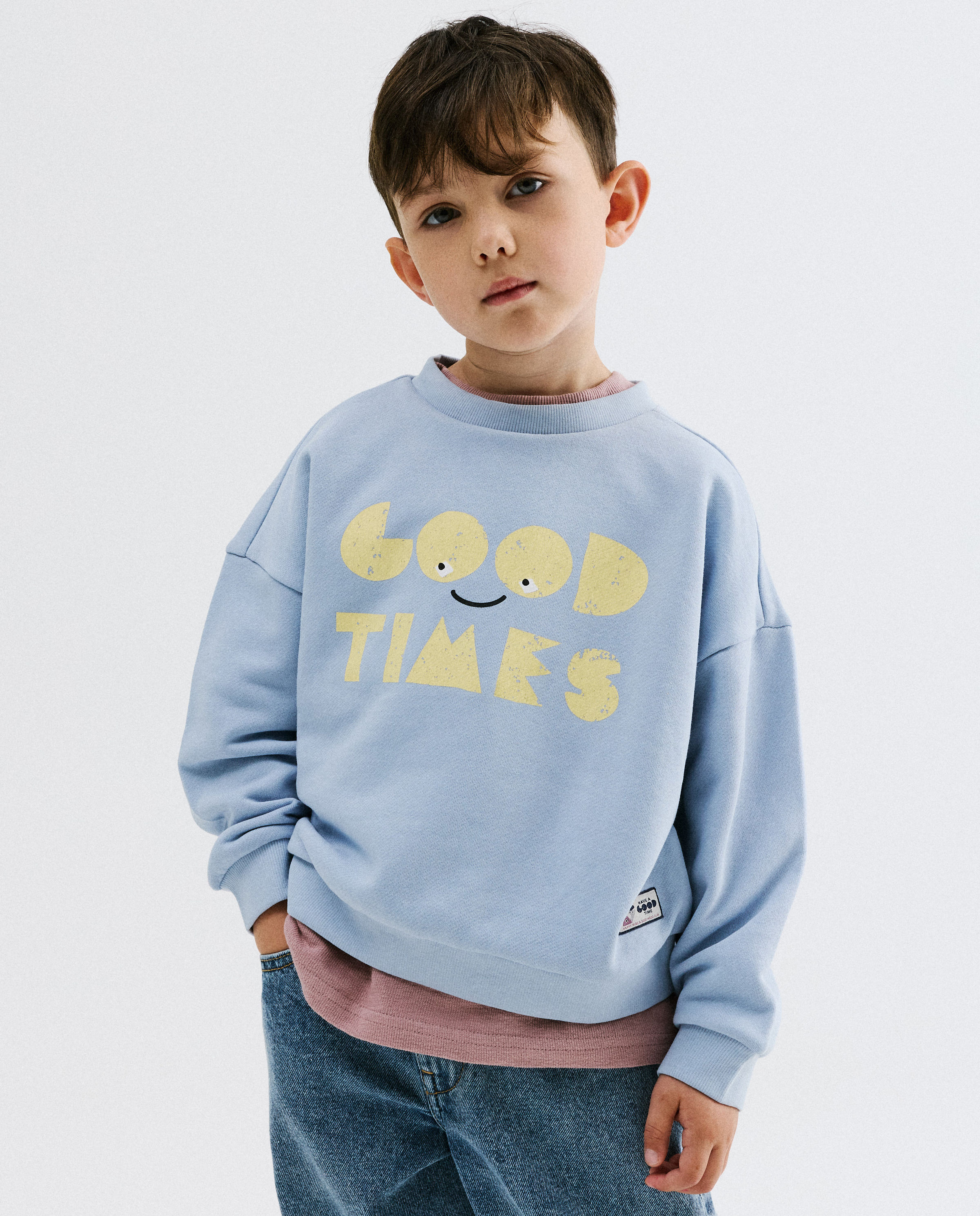 Sweater met opschrift - Kidz Nation