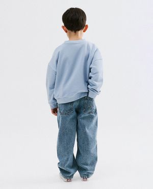 Jeans - Jeans met geborduurd opschrift, relaxed fit
