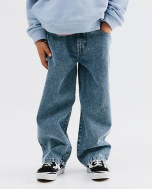 Jeans - Jeans met geborduurd opschrift, relaxed fit