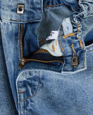 Jeans - Jeans met geborduurd opschrift, relaxed fit