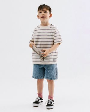 Blauwe jeansshort