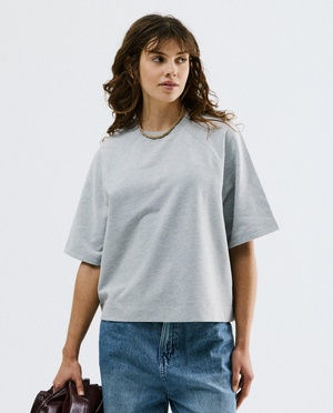 T-shirt en molleton, oversized fit