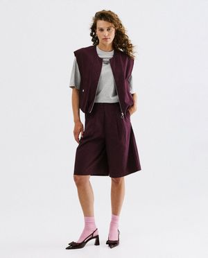 Blazers - Bomber violet fonc&eacute;