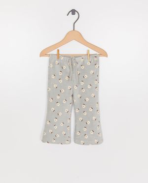 Broeken - Broek van fijn ribfluweel, flared fit