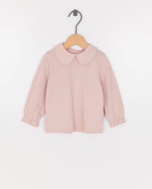 Longsleeve met claudinekraagje - Besties
