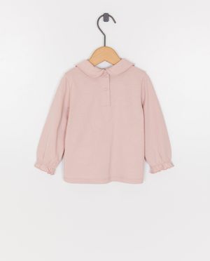 T-shirts - Longsleeve met claudinekraagje