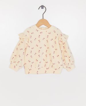 Sweater van fijn ribfluweel - Besties
