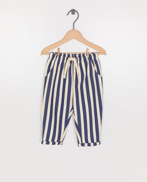 Broeken - Broek met strepen, loose fit