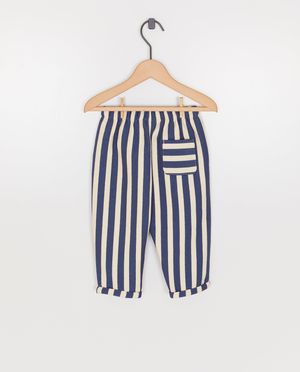 Broeken - Broek met strepen, loose fit
