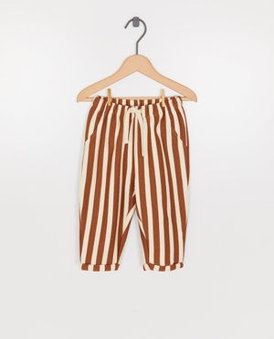 Broek met strepen, loose fit