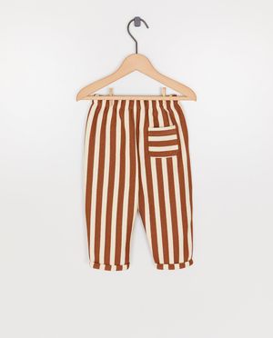 Broeken - Broek met strepen, loose fit