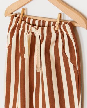Broeken - Broek met strepen, loose fit