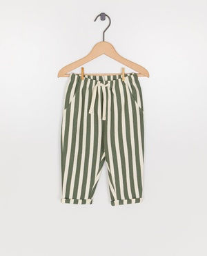 Broek met strepen, loose fit