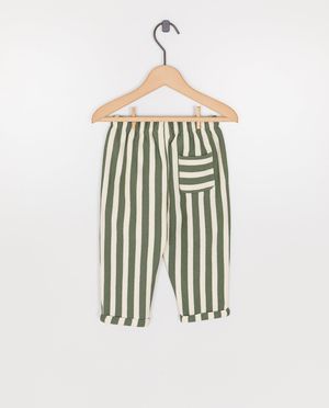 Broeken - Broek met strepen, loose fit