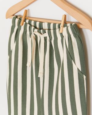 Broeken - Broek met strepen, loose fit