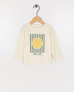 Longsleeve met print smiley - Besties