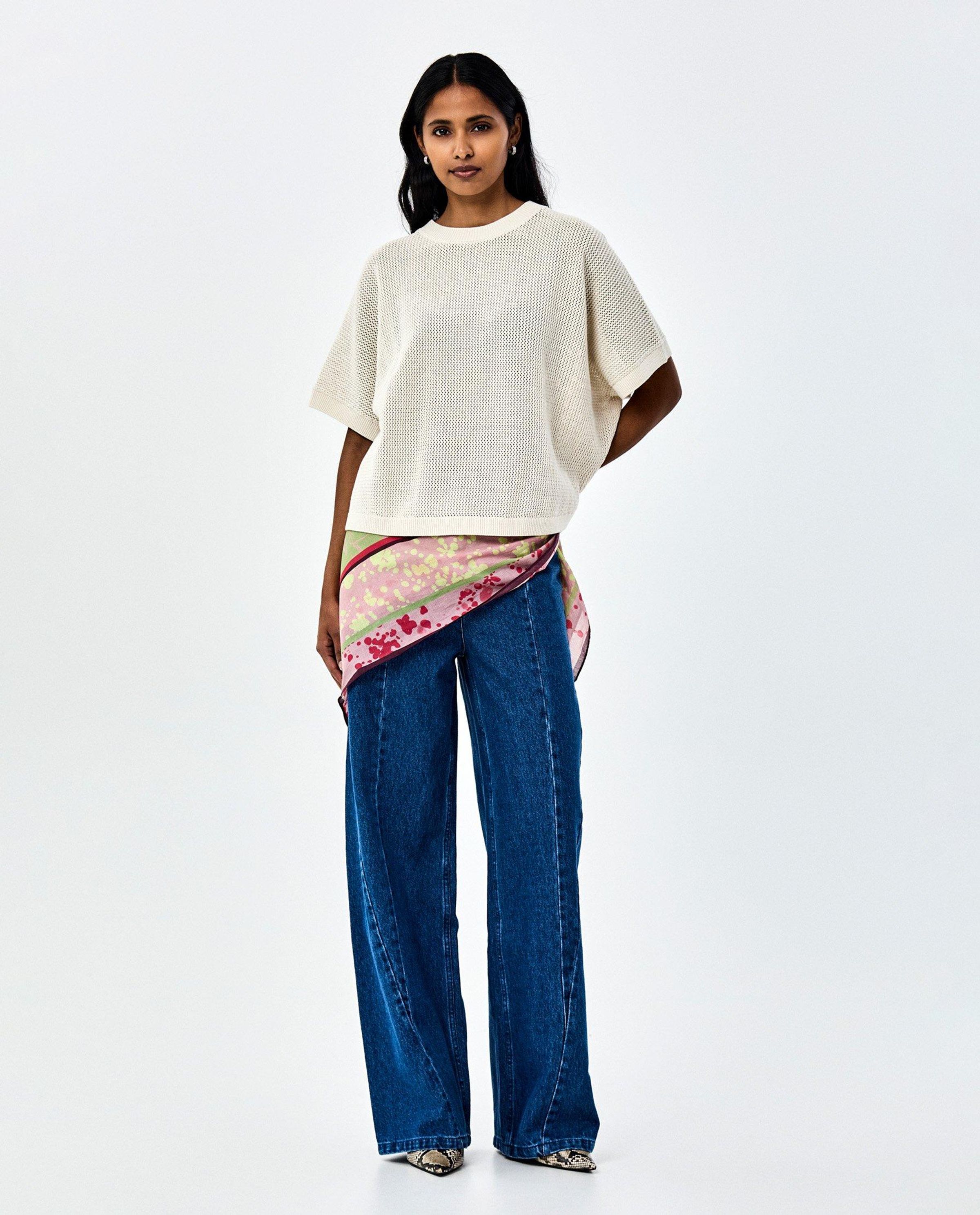 Donkerblauwe jeans - CKS Dames