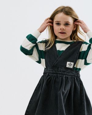 Robe salopette en jean