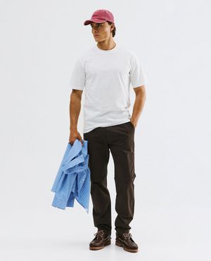 Donkerbruine chino