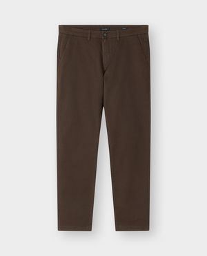 Broeken - Donkerbruine chino