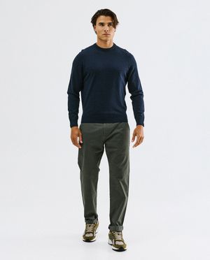 Donkerbruine chino