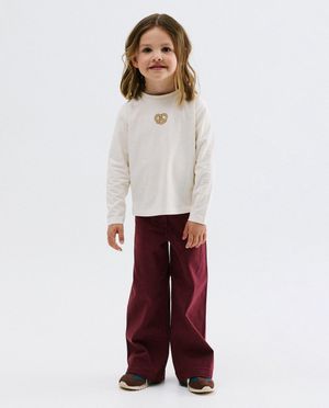 Pantalon bordeaux, straight fit - Besties