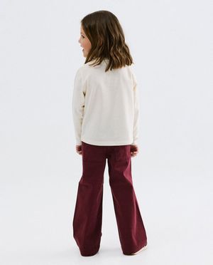 Pantalons - Pantalon bordeaux, straight fit