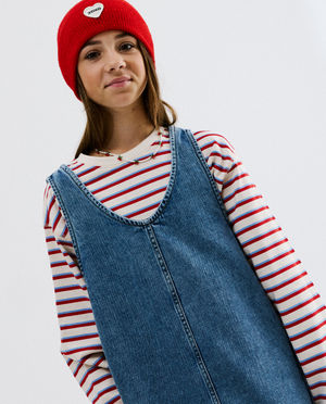 Kleedjes - Blauwe jeansjurk