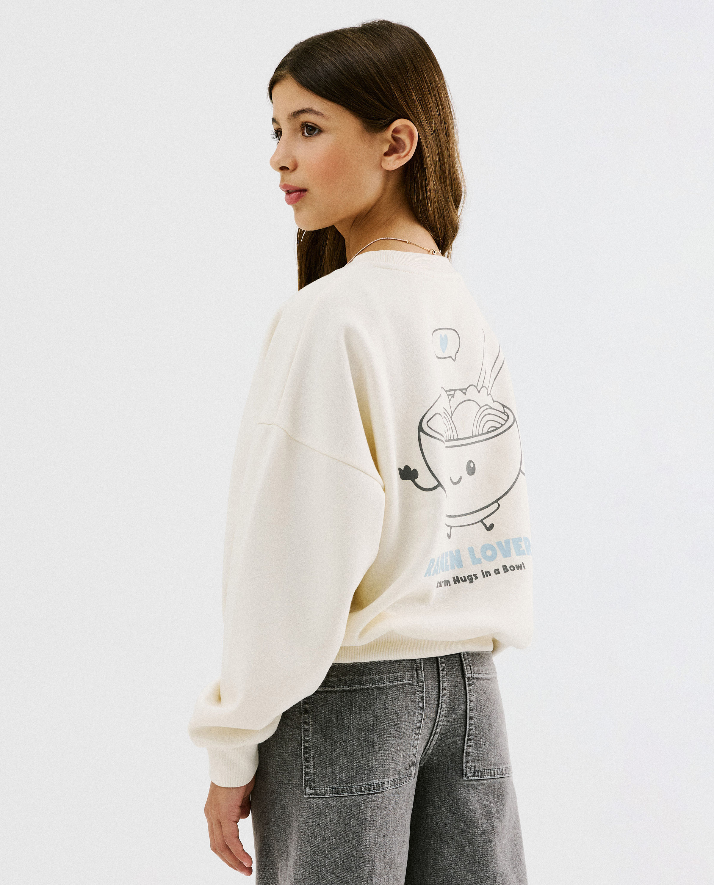 Sweat avec imprim&eacute; au dos - Besties