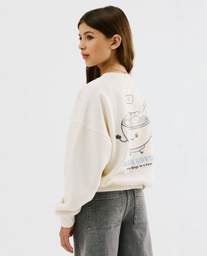 Sweat avec imprim&eacute; au dos - Besties
