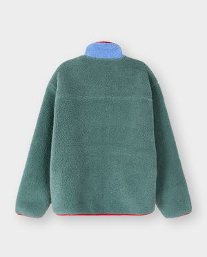 Teddys - Veste en peluche avec color block, 140-176