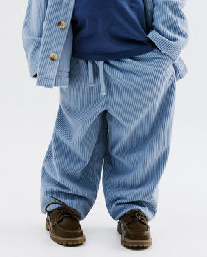 Pantalons - Pantalon en velours c&ocirc;tel&eacute;, balloon fit