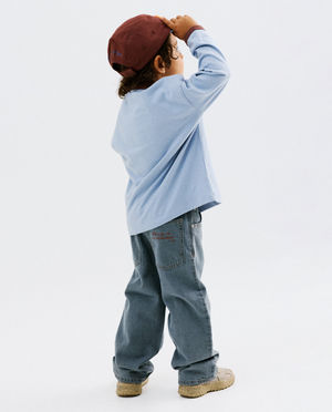 Jeans - Jean avec panda brod&eacute;, straight fit