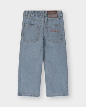 Jeans - Jean avec panda brod&eacute;, straight fit