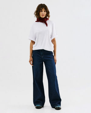 T-shirts - T-shirt blanc, coupe oversize, XS-XXL