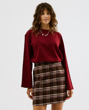 Longsleeve bordeaux, XS-XXL