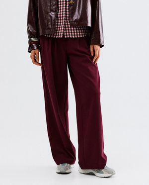Broeken - Bordeaux broek, regular fit