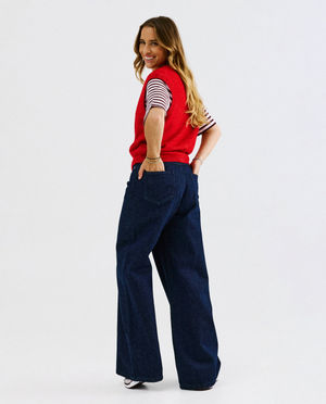 Jeans - Jean avec d&eacute;tail boutonn&eacute;, extra wide fit