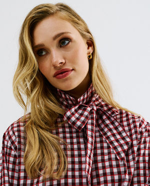 Blouse met ruiten
