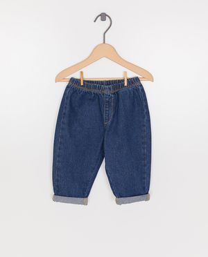 Donkerblauwe jeans, baggy fit - Besties