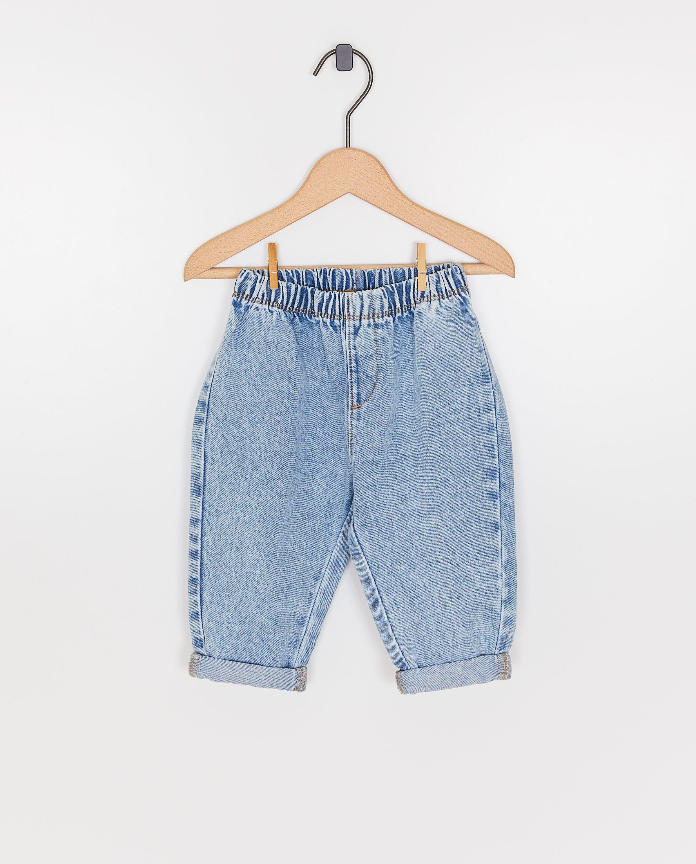 Lichtblauwe jeans, baggy fit - Besties