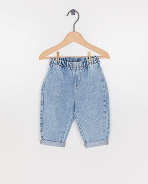 Lichtblauwe jeans, baggy fit