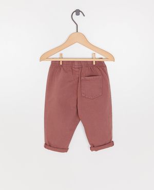 Broeken - Donkerrode broek, baggy fit