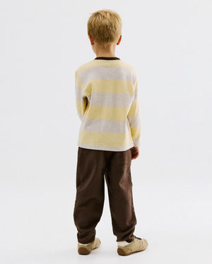 Broeken - Bruine broek, baggy fit