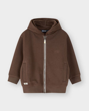 Cardigan - Sweatvest met geborduurd opschrift