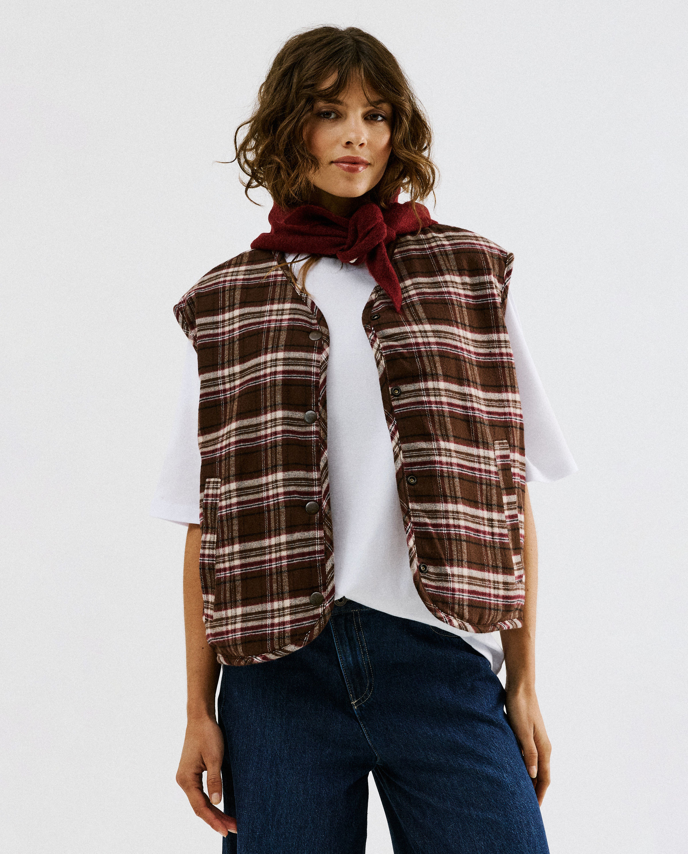 Omkeerbaar teddy vest, XS-XXL - NICEfamily