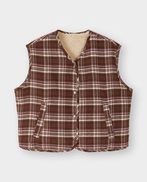 Cardigans - Gilet teddy r&eacute;versible, XS-XXL