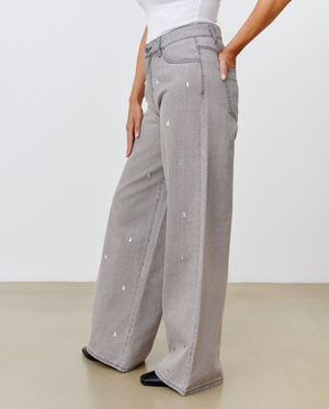 Jeans - Jean avec strass, wide fit