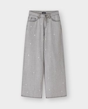 Jeans - Jean avec strass, wide fit